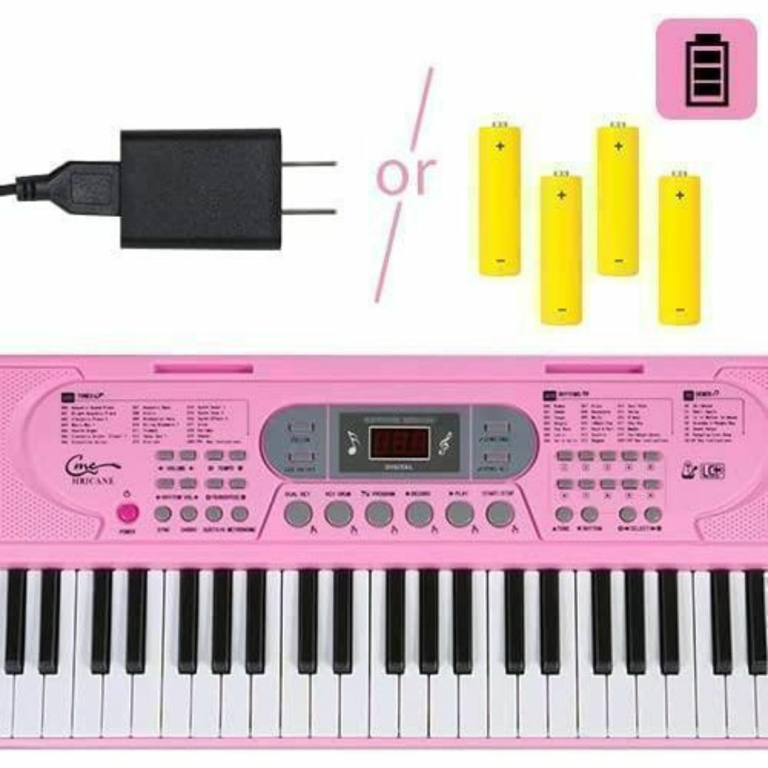 キーボード ピアノ 電子ピアノ 61鍵盤 ピンクの通販 by めっちゃ キーボード ピアノ 電子ピアノ 61鍵盤 ピンクの通販 by めっちゃ