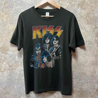 KISS バンドTシャツ 両面プリント(Tシャツ/カットソー(半袖/袖なし))