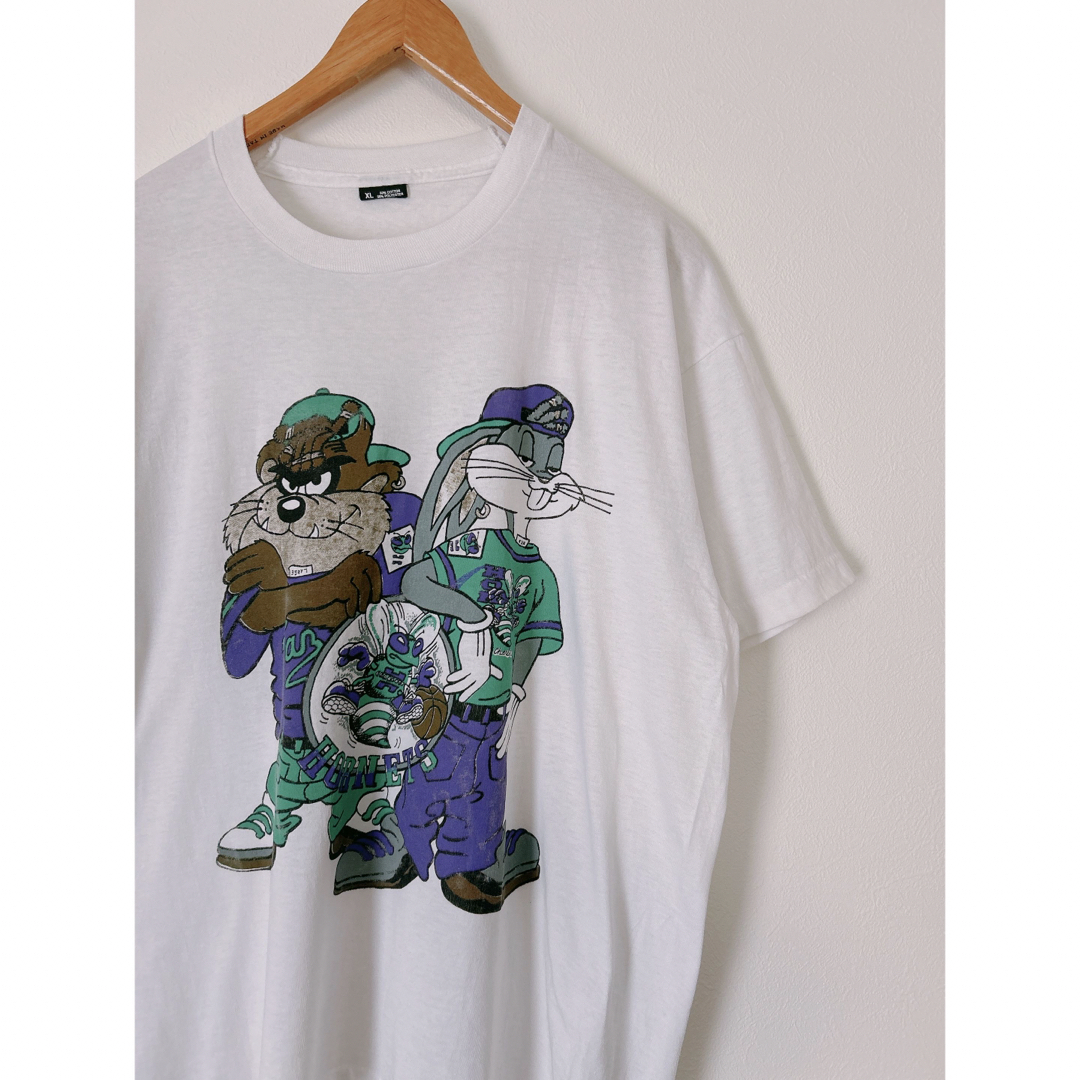 90's  古着　シャーロットホーネッツ　プリントTシャツ　USA製 メンズのトップス(Tシャツ/カットソー(半袖/袖なし))の商品写真