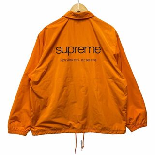 シュプリーム(Supreme)のSUPREME シュプリーム 23AW Nyc Coaches Jacket ナイロン コーチジャケット オレンジ/グレー サイズL 正規品 / 34240(ナイロンジャケット)