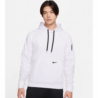 ナイキ(NIKE)のナイキ Therma-FIT フィットネスパーカー  ホワイト　Ｌ(パーカー)