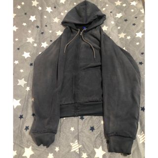 イージー(YEEZY（adidas）)のYeezy＆GAP LIGHT ZIP HOODIE フェードBLACK(パーカー)