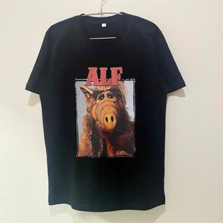 ALF Tシャツ アルフ Tee アメリカン Sサイズ ブラック(Tシャツ/カットソー(半袖/袖なし))