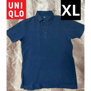 ユニクロ(UNIQLO)のUNIQLOユニクロポロシャツXLメンズ　ネイビー(Tシャツ/カットソー(半袖/袖なし))