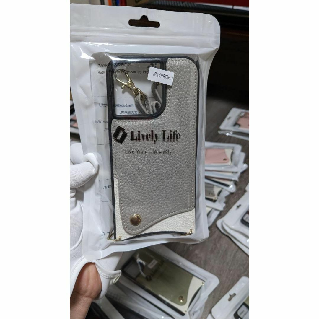 14pLGY ショルダー iphone14Pro ケース 肩掛け ストラップ スマホ/家電/カメラのスマホアクセサリー(iPhoneケース)の商品写真