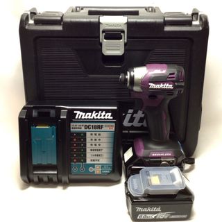 マキタ(Makita)のΘΘMAKITA マキタ インパクトドライバ 18v 未使用品 付属品完備 TD173DGXAP パープル(その他)