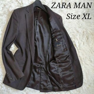 ザラ(ZARA)の【超希少XLサイズ】ザラマン テーラードジャケット サイズ50 ヘリンボーン(テーラードジャケット)