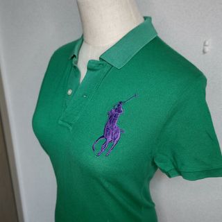 ポロラルフローレン(POLO RALPH LAUREN)のRALPH LAUREN ポロシャツ グリーン×パープル(ポロシャツ)