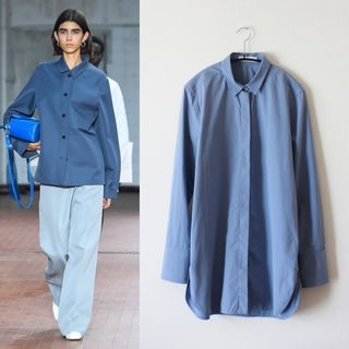 Jil Sander - JIL SANDER／ジルサンダー／19FW／フロントフライロングシャツ