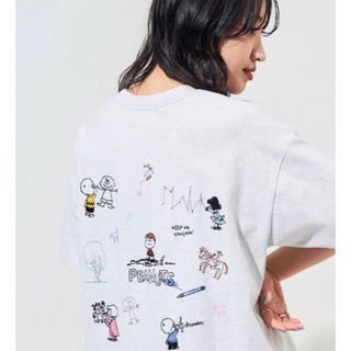 フリークスストア(FREAK'S STORE)のFREAK'S STORE PEANUTS バック 刺繍 半袖 Tシャツ(Tシャツ(半袖/袖なし))