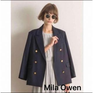 ミラオーウェン(Mila Owen)の出品5/18まで☆ Mila Owen ☆金釦ダブルジャケット サイズ  1(テーラードジャケット)