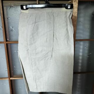 新品未使用　jasmi silk レディース スカート タイト 麻100%(ひざ丈スカート)