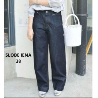 スローブイエナ(SLOBE IENA)のENA SLOBE  LE denim バギーパンツデニム38(デニム/ジーンズ)