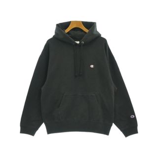 チャンピオン(Champion)のCHAMPION チャンピオン パーカー M 黒 【古着】【中古】(パーカー)