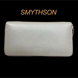 【 SMYTHSON 】スマイソン ラウンドジップ レザー ウォレット 長財布