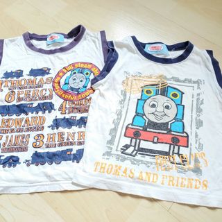 トーマス(THOMAS)の【THOMAS】機関車トーマス ノースリーブタンクトップ110cm２枚組(Tシャツ/カットソー)