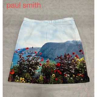 ポールスミス(Paul Smith)のポールスミス☆ミニスカート☆花柄☆フラワー☆キャンバス地【美品】(ミニスカート)
