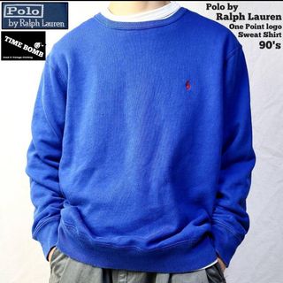 ポロラルフローレン(POLO RALPH LAUREN)の90s Ralph Lauren ラルフローレン スウェット ワンポイントロゴ(スウェット)