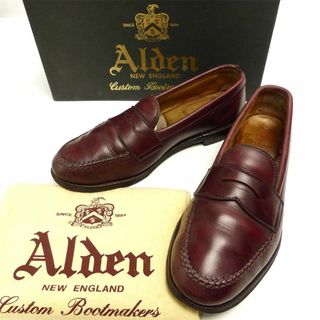 オールデン(Alden)のUSA製 ALDEN / オールデン984コインローファー 7 1/2B(スリッポン/モカシン)