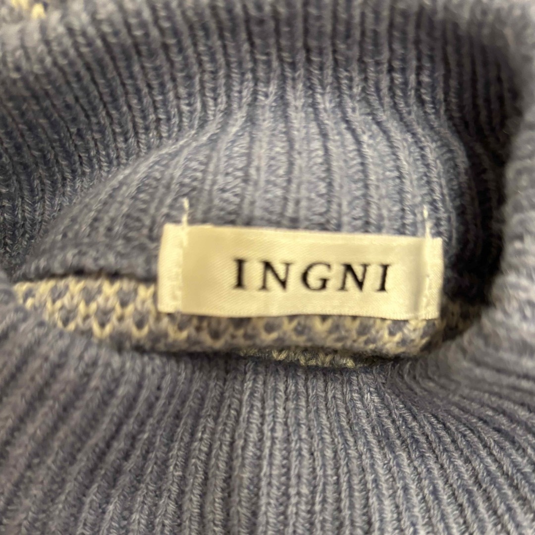 INGNI(イング)のINGNI アーガイル柄　ロングセーター レディースのトップス(ニット/セーター)の商品写真
