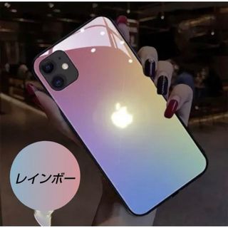 光る iPhone13pro レインボー LED led 発光 安い カラフル(iPhoneケース)