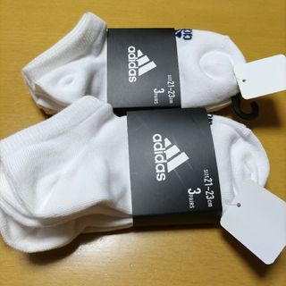 アディダス(adidas)の新品アディダス靴下21〜23まとめ売り　スクールソックス(靴下/タイツ)