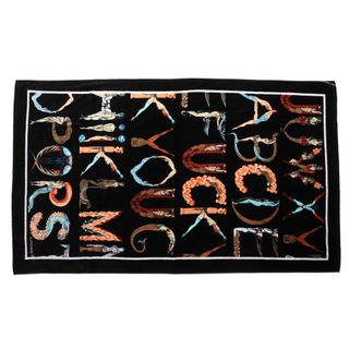 シュプリーム(Supreme)の新品 Supreme シュプリーム 18SS アルファベット グラフィック ビーチタオル Alphabet Beach Towel ブラック 黒 【メンズ】(その他)