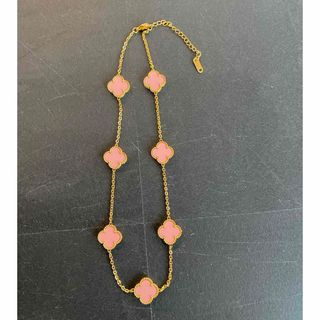 Four Leaf Clover necklace pink(ネックレス)