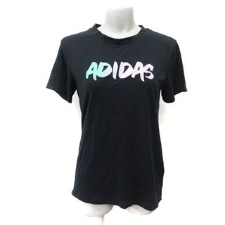 アディダス(adidas)のアディダス Tシャツ カットソー 半袖 M 黒 ブラック /YI(Tシャツ(半袖/袖なし))