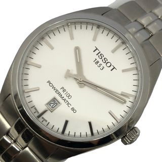 ティソ(TISSOT)の　ティソ TISSOT PR 100 パワーマティック80 T101.407.11.031.00 ホワイト SS 自動巻き メンズ 腕時計(その他)