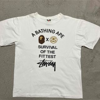 アベイシングエイプ(A BATHING APE)のAPE BAPE KAWS STUSSY SHARK STA  tシャツ　XL(Tシャツ/カットソー(半袖/袖なし))