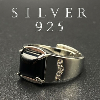 指輪 メンズ シルバーリング リング シルバー925 フリーサイズ 213A F(リング(指輪))