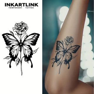 INKARTLINKタトゥー ジャグアタトゥー 蝶2枚セット(その他)