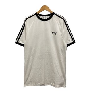 ワイスリー(Y-3)のワイスリー Y-3 Tシャツ EK4559 綿 無地 半袖 XS 白 黒 メンズ(Tシャツ/カットソー(半袖/袖なし))