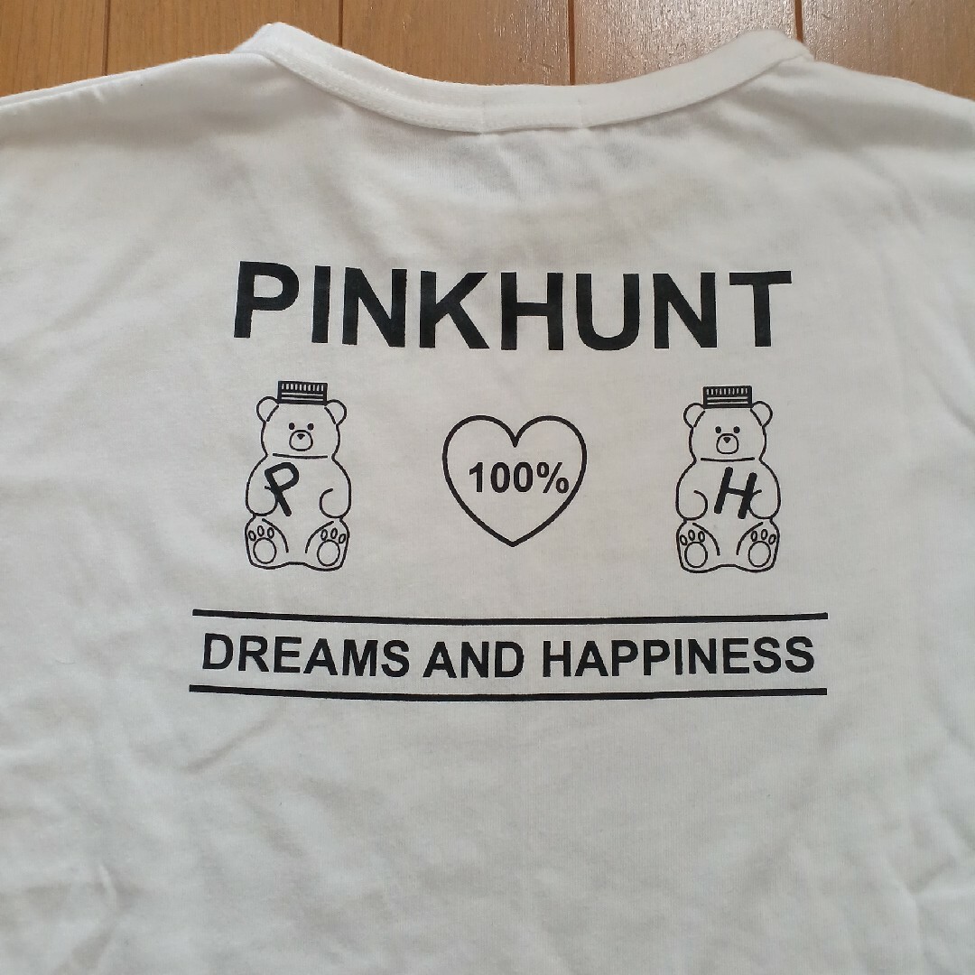 【PINKHUNT】トップス　XS キッズ/ベビー/マタニティのキッズ服女の子用(90cm~)(Tシャツ/カットソー)の商品写真