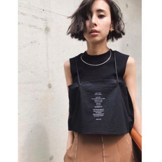 アメリヴィンテージ(Ameri VINTAGE)のAmeri VINTAGE  BIB LAYERED N.S TO(カットソー(半袖/袖なし))