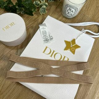 ディオール(Dior)のDior　ディオール　ダブルヘッドバンド　ヘアバンド 　ピンクベージュ(ヘアバンド)