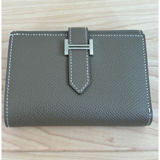 エルメス(Hermes)の【レア】HERMES ベアンコンビネ エトゥープ 三つ折り(財布)