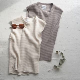 トゥデイフル(TODAYFUL)のTODAYFUL トゥデイフル　Cutoff Waffle Tanktop (カットソー(半袖/袖なし))