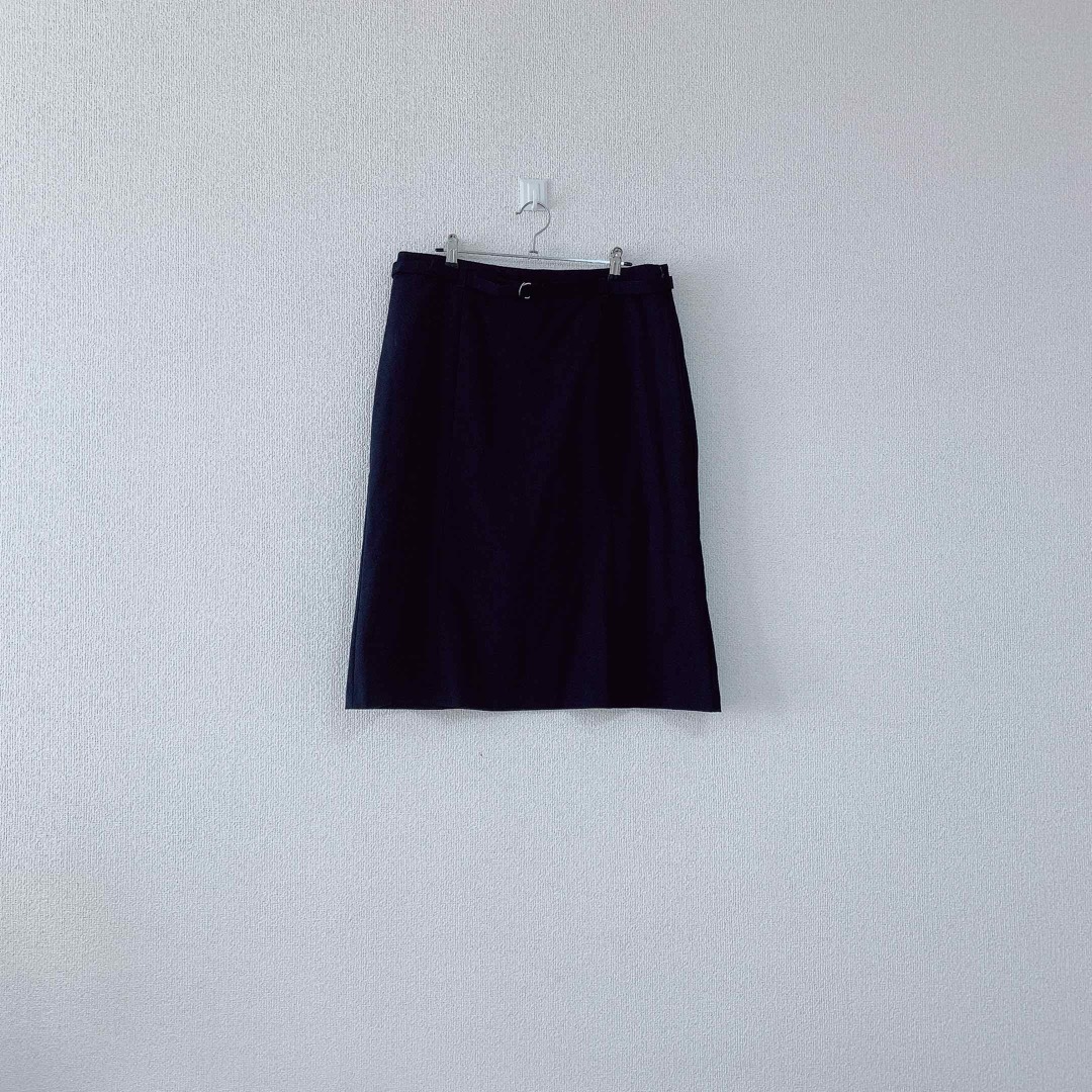 GU(ジーユー)のGU スカート XXL 2XL 紺 ネイビー スーツ 正装 大きめサイズ レディースのフォーマル/ドレス(スーツ)の商品写真
