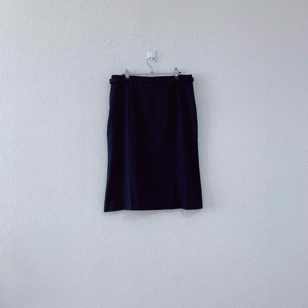 GU(ジーユー)のGU スカート XXL 2XL 紺 ネイビー スーツ 正装 大きめサイズ レディースのフォーマル/ドレス(スーツ)の商品写真