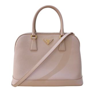 プラダ(PRADA)の　プラダ PRADA サフィアーノ 2wayハンドバッグ BN2558 ベージュ ゴールド金具 レザー レディース ハンドバッグ(ハンドバッグ)