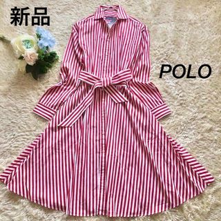 ポロラルフローレン(POLO RALPH LAUREN)の新品未使用タグ付き♪ POLO RALPH LAUREN ロングワンピース　ロゴ(ロングワンピース/マキシワンピース)