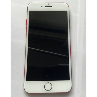 アイフォーン(iPhone)のIphone7 レッド(red) 128GB 本体のみ docomo 傷ヘコみ有(スマートフォン本体)
