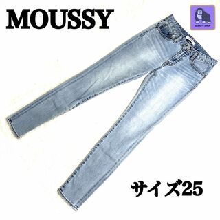 マウジー(moussy)のMOUSSY　ステッチ　スキニーデニム　サイズ25(デニム/ジーンズ)