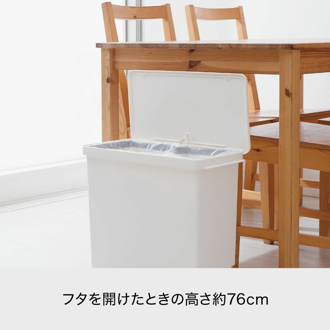 【色:2)グレー_サイズ:9)33L_パターン名:2)ペダルタイプ(ヨコ型)】ラ インテリア/住まい/日用品のインテリア小物(ごみ箱)の商品写真