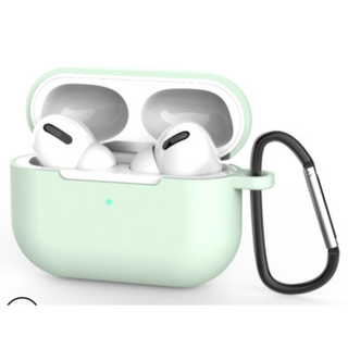 AirPods Pro用　カラフルシリコンケース　ライトグリーン(その他)