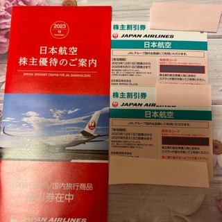 日本航空JAL  株主優待　　2枚　割引券