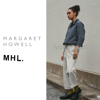 マーガレットハウエル(MARGARET HOWELL)のマーガレットハウエル　2024SS  今季カタログ掲載　　MHLパンツ　　美品(カジュアルパンツ)
