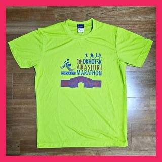 アシックス(asics)の【アシックス】Tシャツ 半袖 L 速乾 第1回オホーツク網走マラソン(ウェア)